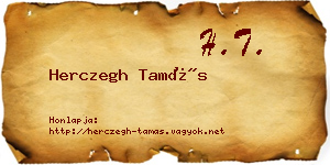 Herczegh Tamás névjegykártya